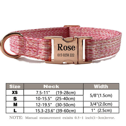 Personalized Nylon Dog Collar